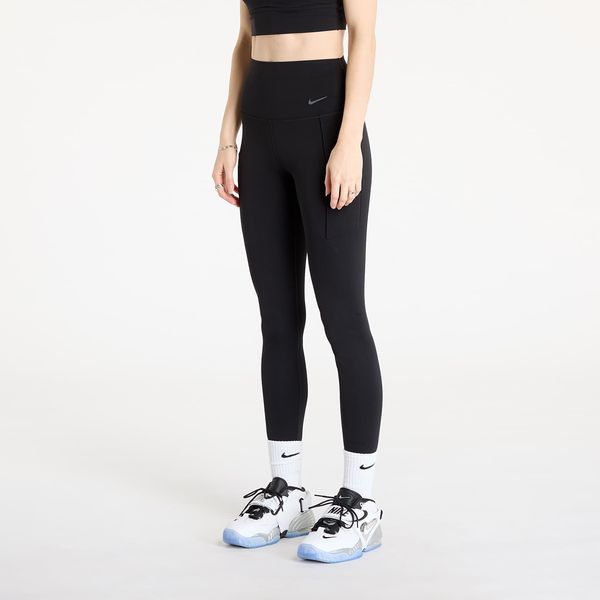 Nike Tajic Nike Universa Women's Medium-Support High-Waisted Full-Length Leggings with Pockets Black/ Black S