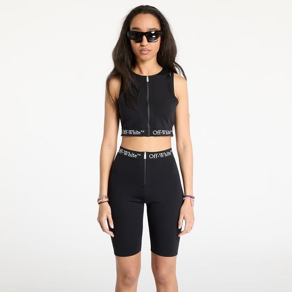 Off-White Top Off-White Logoband Zipped Rowing Top Black S