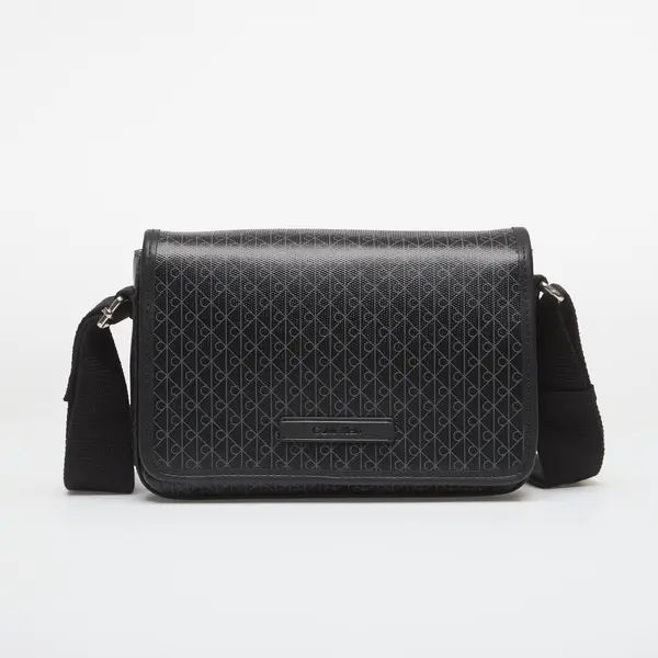 Calvin Klein Torba Calvin Klein Emblem Aop Coated Small Flap Mes Black/ Aop Universal