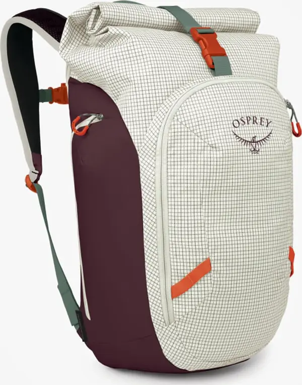 Osprey Torba Osprey Transporter Roll Top Mystery White/ Moody Burgundy Universal