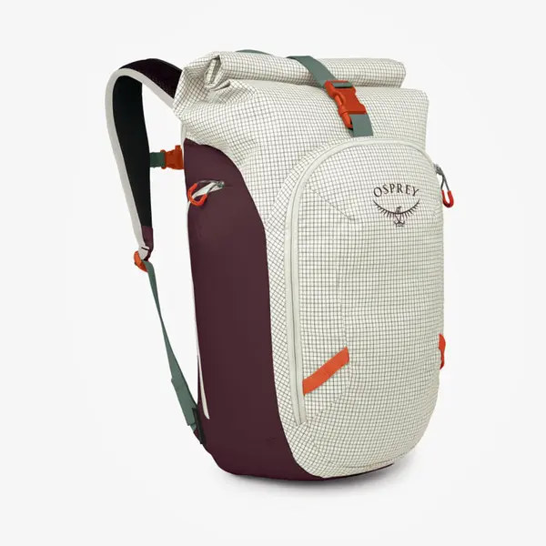 Osprey Torba Osprey Transporter Roll Top Mystery White/ Moody Burgundy Universal