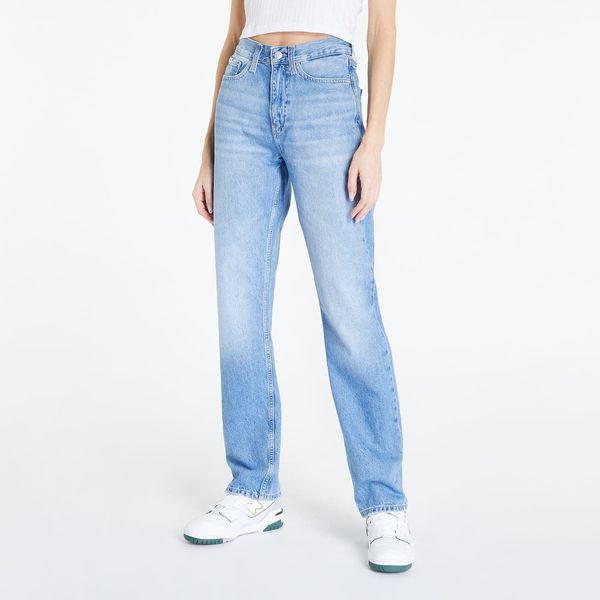 Calvin Klein Traperice Calvin Klein High Rise Straight Jeans Denim Light W31/L32