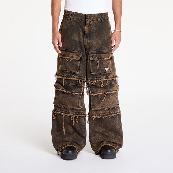 MISBHV Traperice MISBHV Ibiza Oversize Cargo Trousers Acid Black S