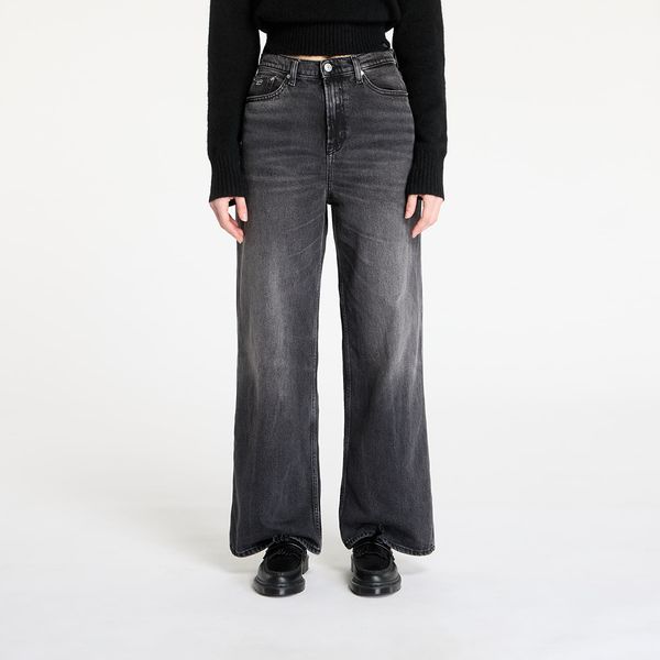 Tommy Hilfiger Traperice Tommy Jeans Claire High Rise Wide Jeans Denim Black W25/L30