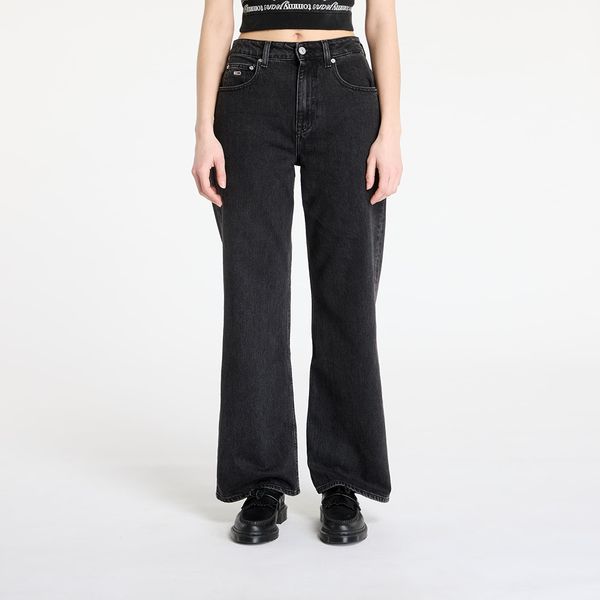 Tommy Hilfiger Traperice Tommy Jeans Mia Mid Rise Relaxed Straight Jeans Denim Black W26/L30