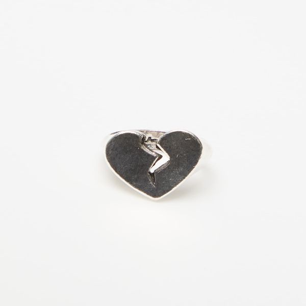 TwoJeys TwoJeys Broken Heart Ring Silver 54 mm