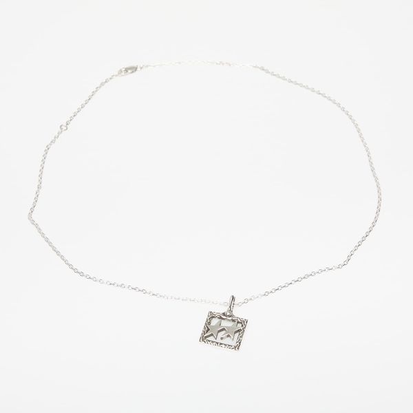 TwoJeys Twojeys Square Icon Necklace Silver Universal
