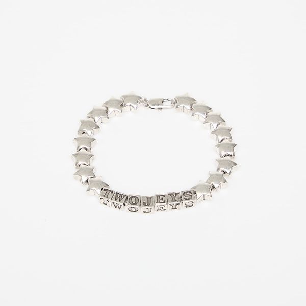 TwoJeys Twojeys Stars Bracelet Silver 58 mm
