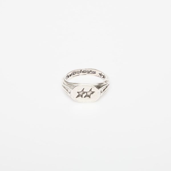 TwoJeys Twojeys Superstar Signed Ring Silver 62 mm
