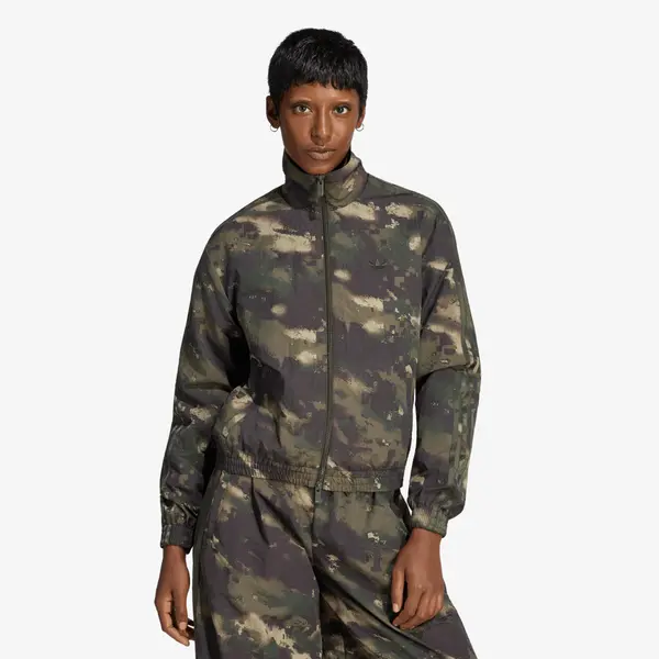 adidas Originals Vjetrovka adidas Badigirl Camouflage Loose Track Top Night Cargo/ Aurora Coffee/ Olive Strata XL