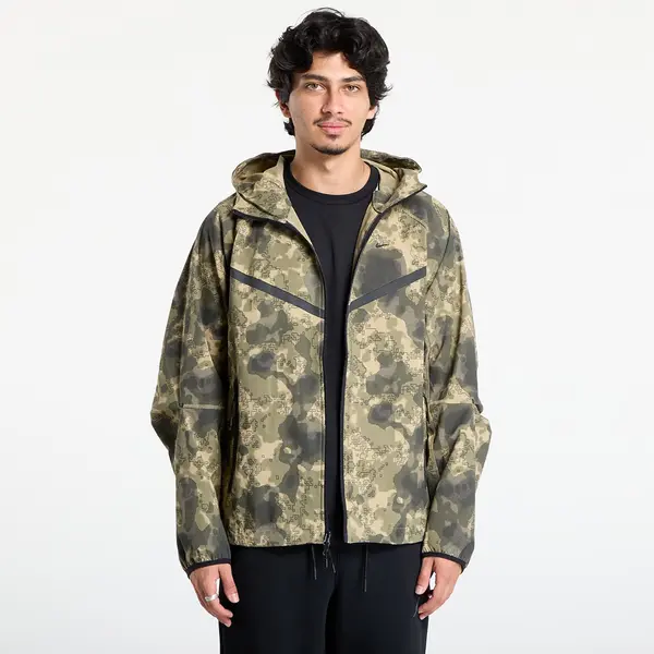 Nike Vjetrovka Nike Tech Men's Dri-FIT Woven Camo Windrunner Jacket Neutral Olive/ Black XL