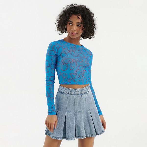 House House - Bluza dugih rukava Smiley® - Plava