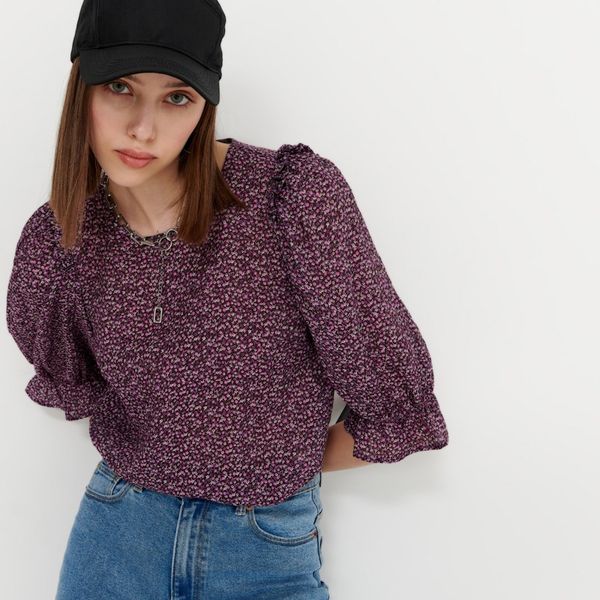 House House - Bluza od strukturirane tkanine - Šarena