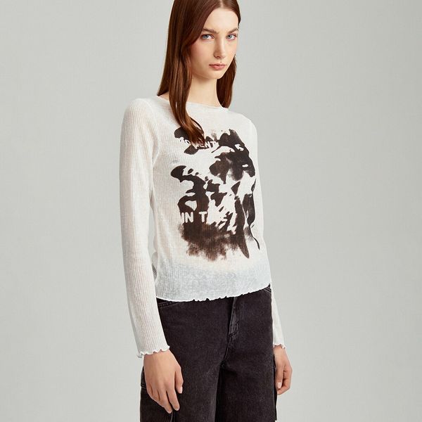 House House - Bluza s printom - Slonovača