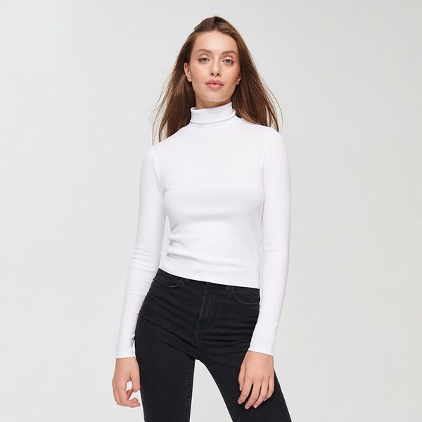 House House - Bluza s visokim ovratnikom - Bijela