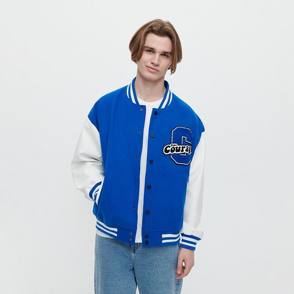 House House - Bomber jakna Take Courage - Plava