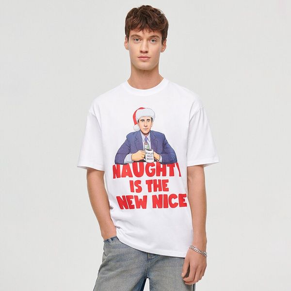 House House - Božićna majica kratkih rukava The Office - Bijela