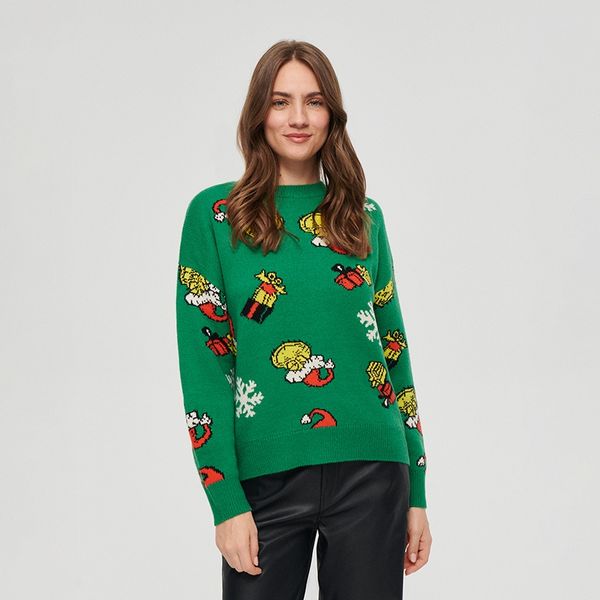 House House - Božićni džemper Grinch - Zelena