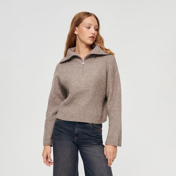 House House - Džemper s visokim ovratnikom - Bordo