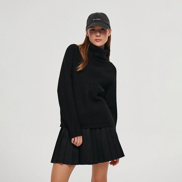 House House - Džemper s visokim ovratnikom - Crna