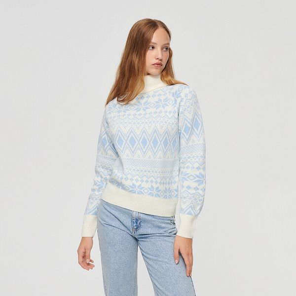 House House - Džemper s visokim ovratnikom - Plava