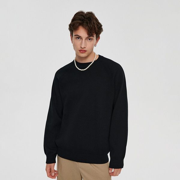 House House - Džemper s visokim udjelom pamuka - Crna