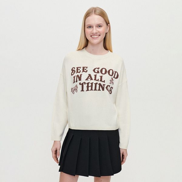 House House - Džemper široka kroja - Slonovača