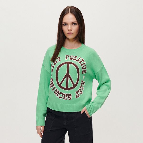 House House - Džemper široka kroja - Zelena