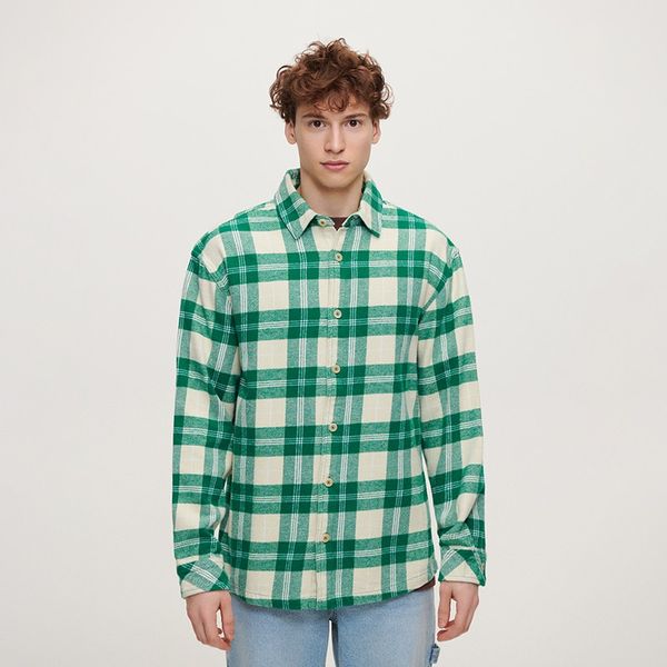 House House - Flanelska karirana košulja - Boja zemlje