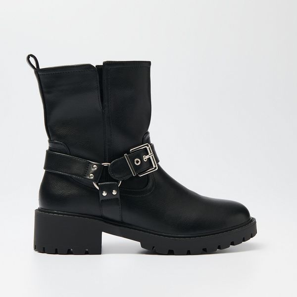 House House - Gležnjače od umjetne kože - Crna