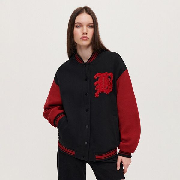 House House - Gornji dio trenirke baseball stila s vezom - Crna