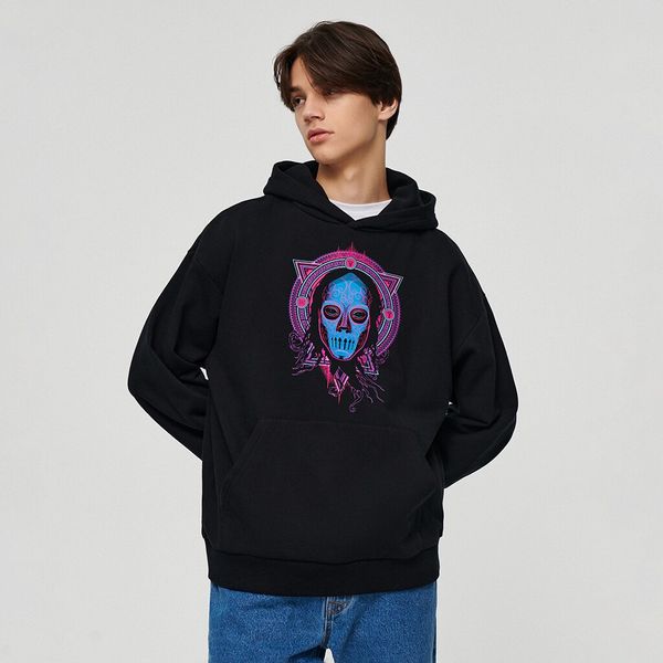 House House - Gornji dio trenirke s kapuljačom i printom Harry Potter - Crna