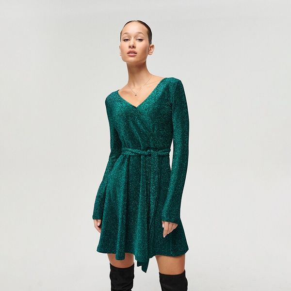 House House - Haljina na preklop - Zelena