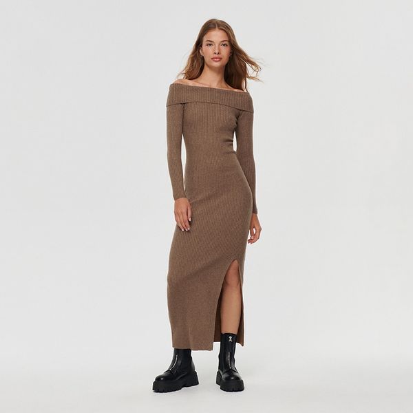 House House - Haljina od žerseja - Bež