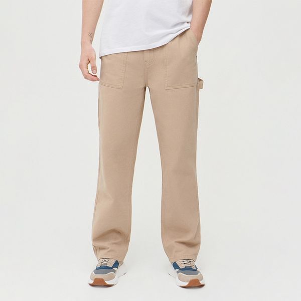 House House - Hlače s ravnim nogavicama - Bež