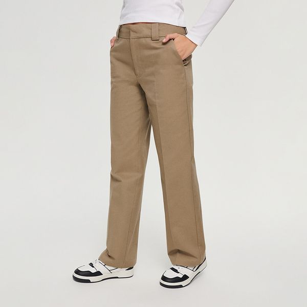 House House - Hlače s ravnim nogavicama - Bež