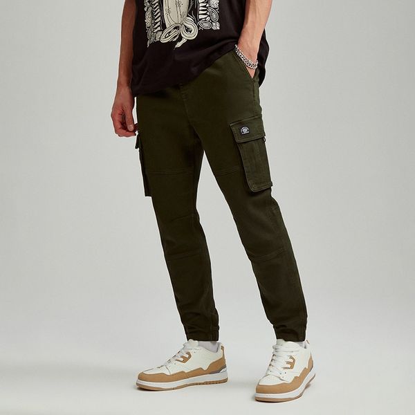 House House - Jogger hlače s cargo džepovima - Boja zemlje