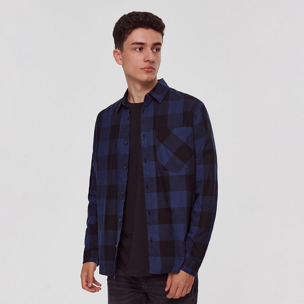 House House - Karirana košulja - Tamnoplava