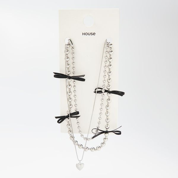 House House - Komplet od 3 ogrlice - Srebrna