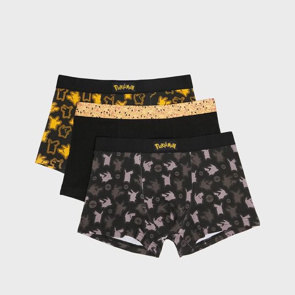 House House - Komplet od 3 para bokserica Pokémon - Šarena