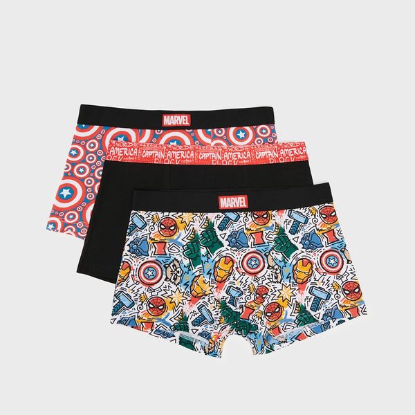 House House - Komplet od 3 para bokserica - Šarena