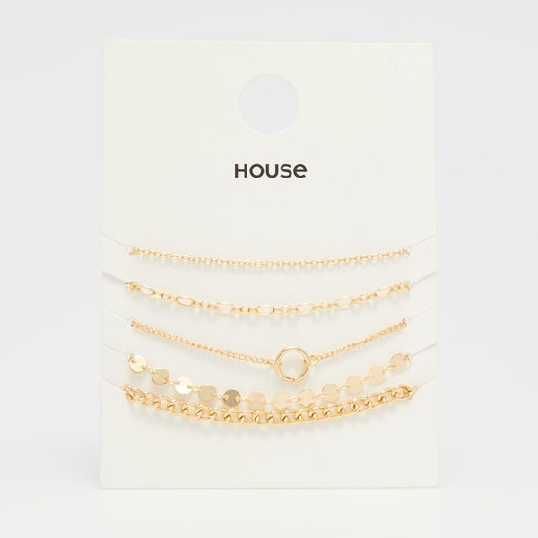 House House - Komplet od 5 narukvica - Zlatna