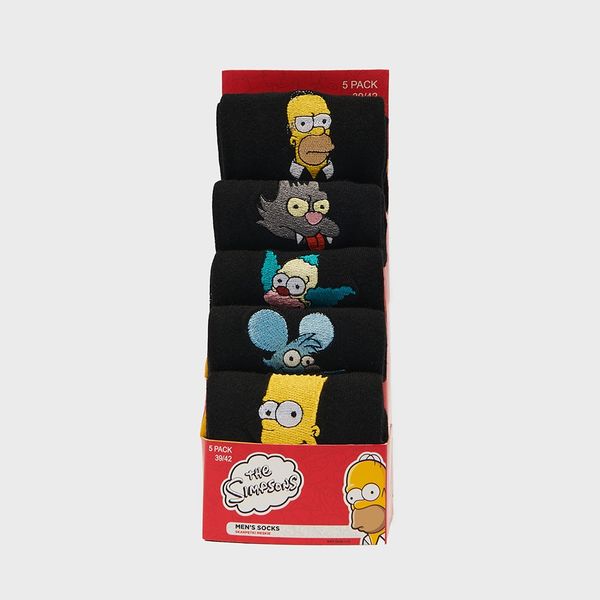 House House - Komplet od 5 para dugih čarapa The Simpsons - Šarena