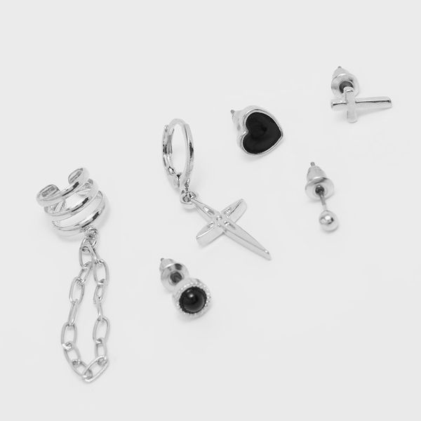 House House - Komplet od 5 pari naušnica - Srebrna