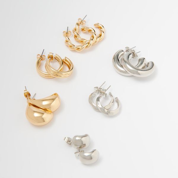 House House - Komplet od 6 pari naušnica - Šarena