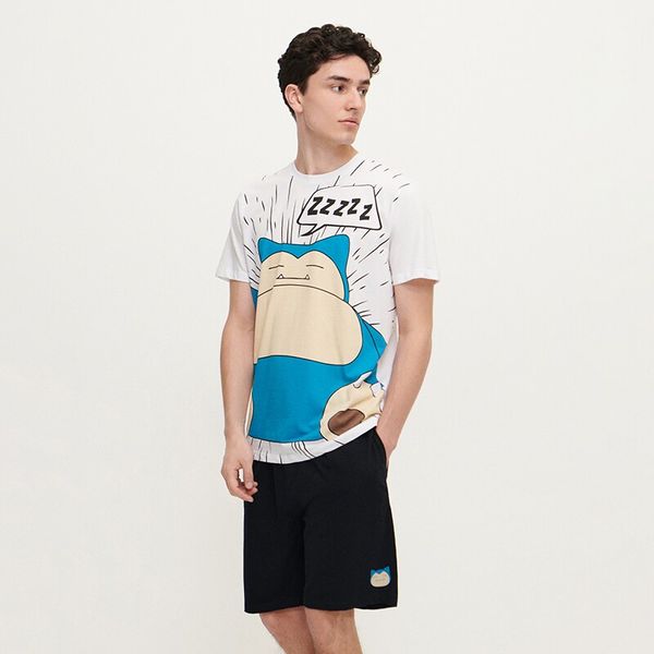 House House - Komplet pidžame s printom Pokémon - Bijela