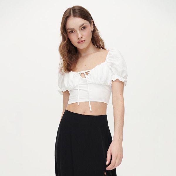 House House - Kratka bluza - Bijela