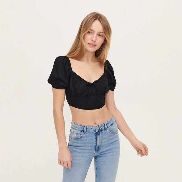 House House - Kratka bluza - Crna