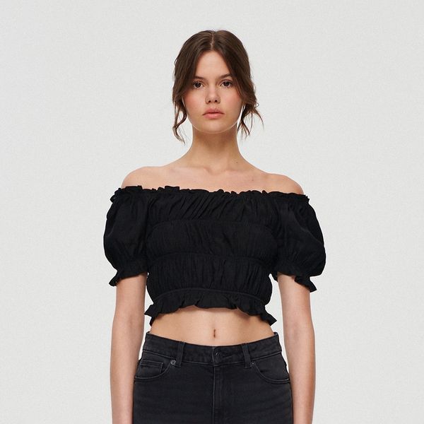 House House - Kratka bluza - Crna