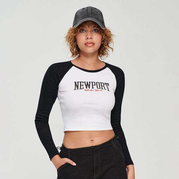 House House - Kratka bluza s dugim rukavima - Bijela